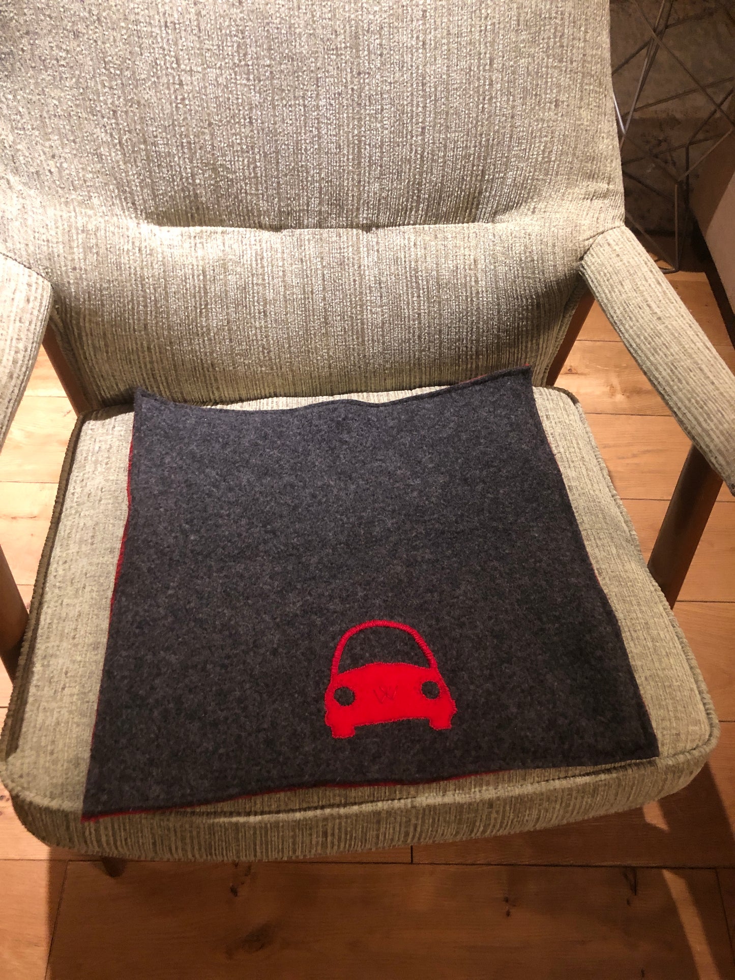 Handmade VW Wool Chair Pad
