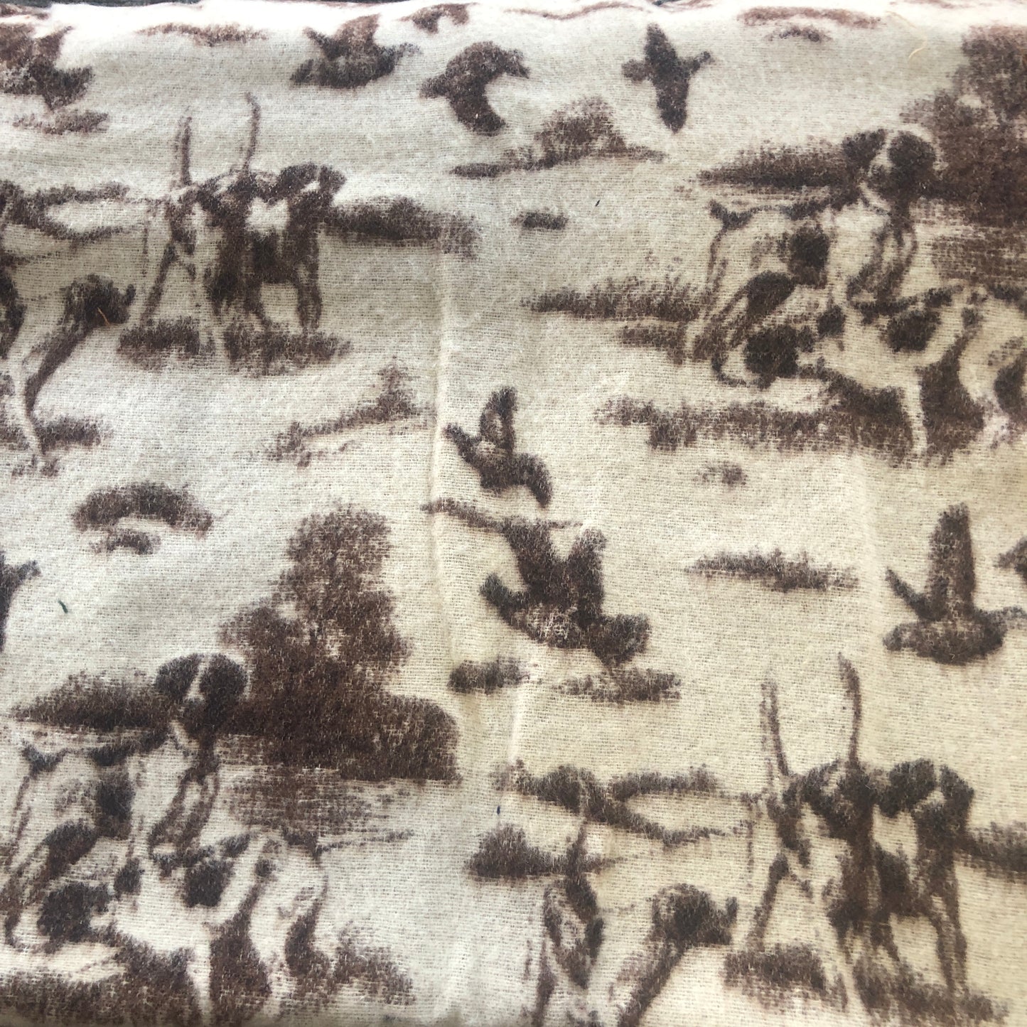 Hunting Dog and Bird Blanket - 60” x 48”