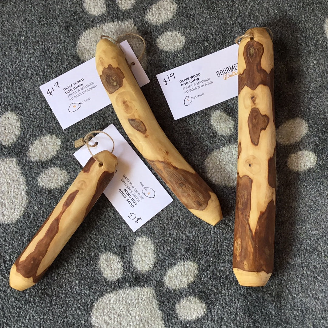 Olive Wood Dog Chew