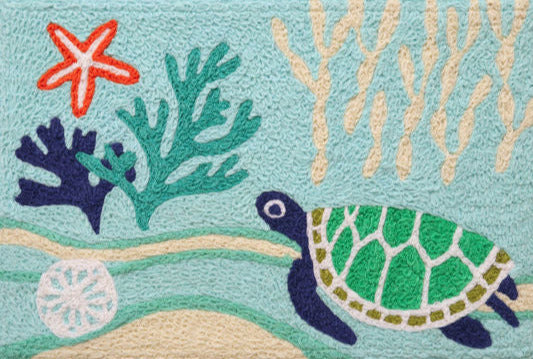 Sea Turtle, Starfish & Coral