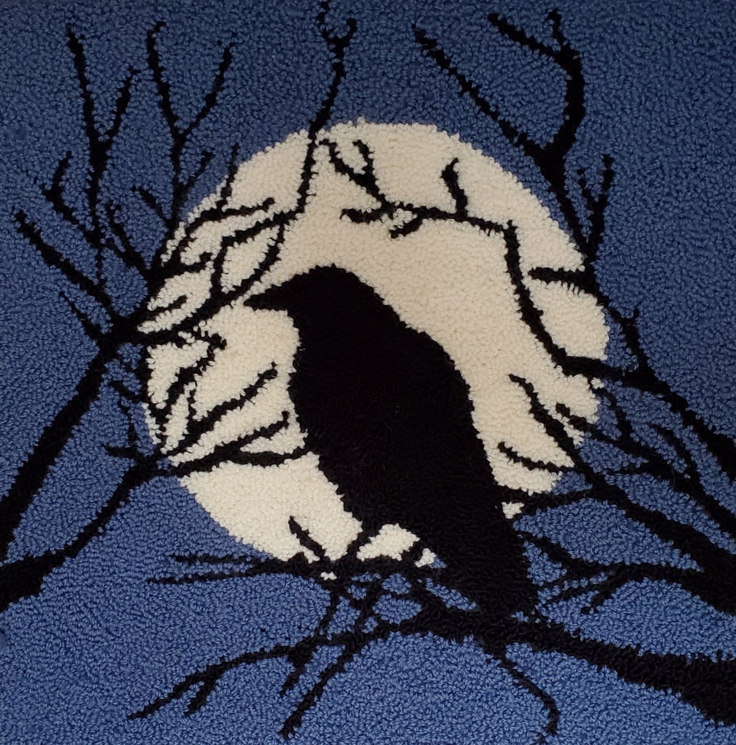 Punch Needle Pattern - Midnight Crow