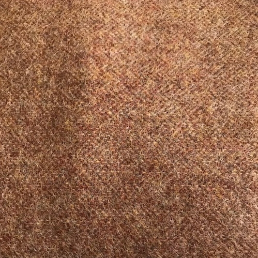Wool Fabric  - Reddish Brown Tweed