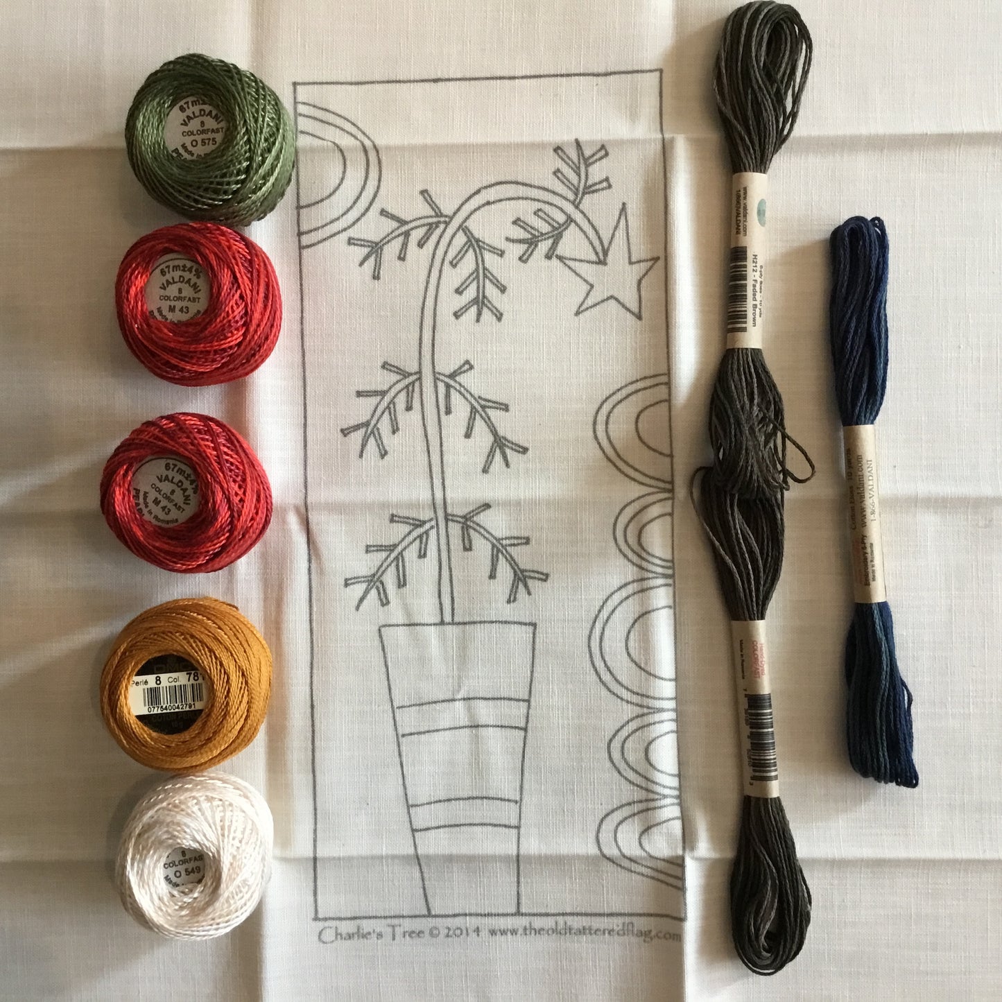 Punch Needle Embroidery - "Charlie's Tree" Pattern