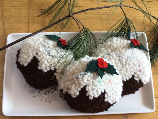 Plum Pudding Kit for 3 Ornaments and/or Bowl Filler Pillows