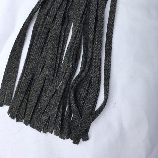Wool Fabric Worms - Charcoal Tweed