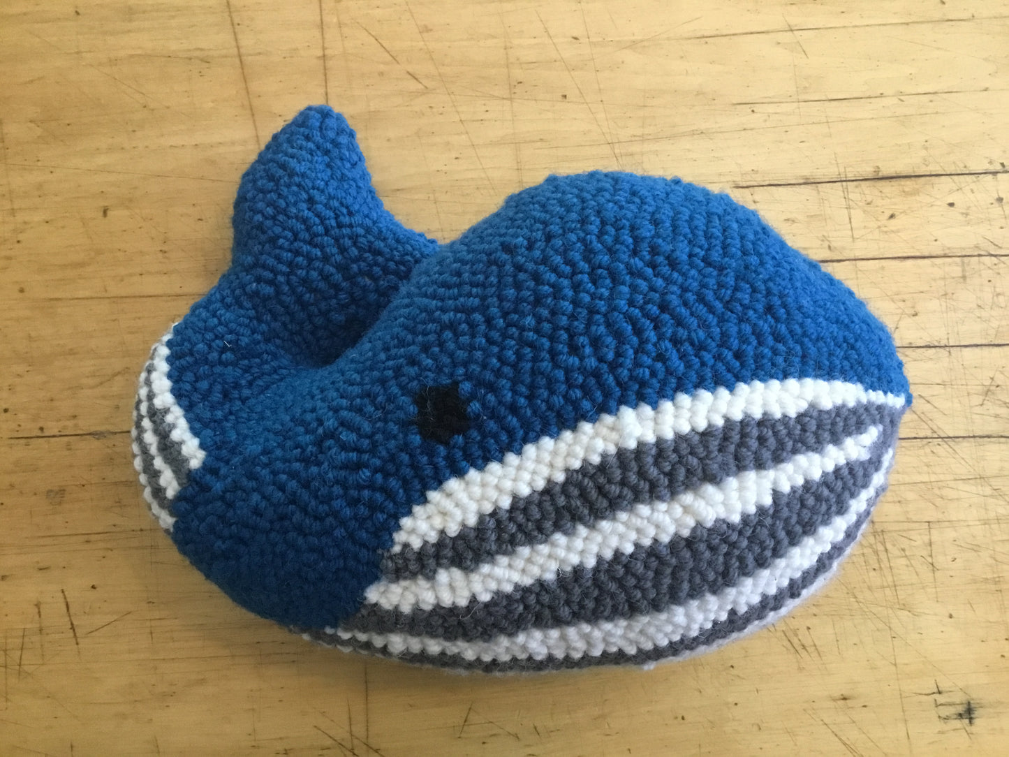 Whale - Rug Punched Pillow Kit