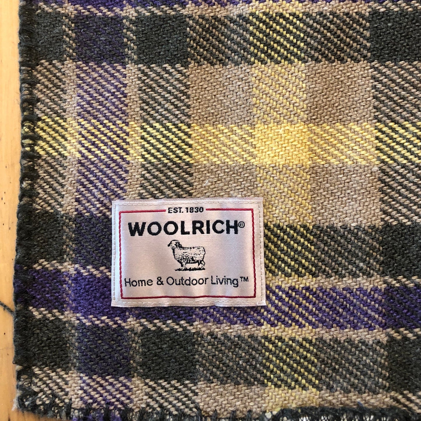 Tartan Wool Car Blanket 46" x 64"