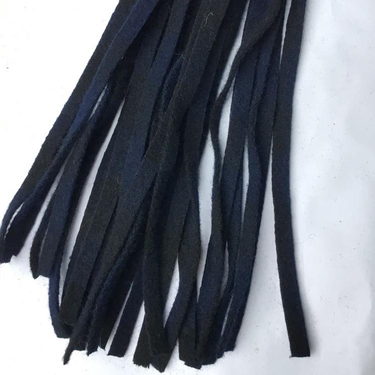 Wool Fabric Worms  - Blue Tartan