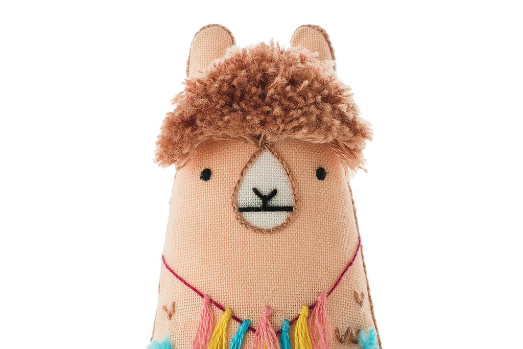 Llama Embroidery Doll Kit - Level 2