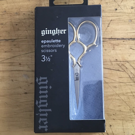 Gingher Epaulette Embroidery Scissors - 3.5"