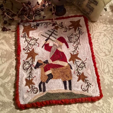 Punch Needle Embroidery - "Santa 2016" Pattern