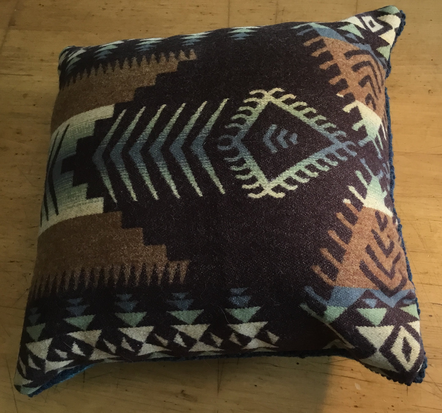 Spirit Bear - Hand punched wool pillow