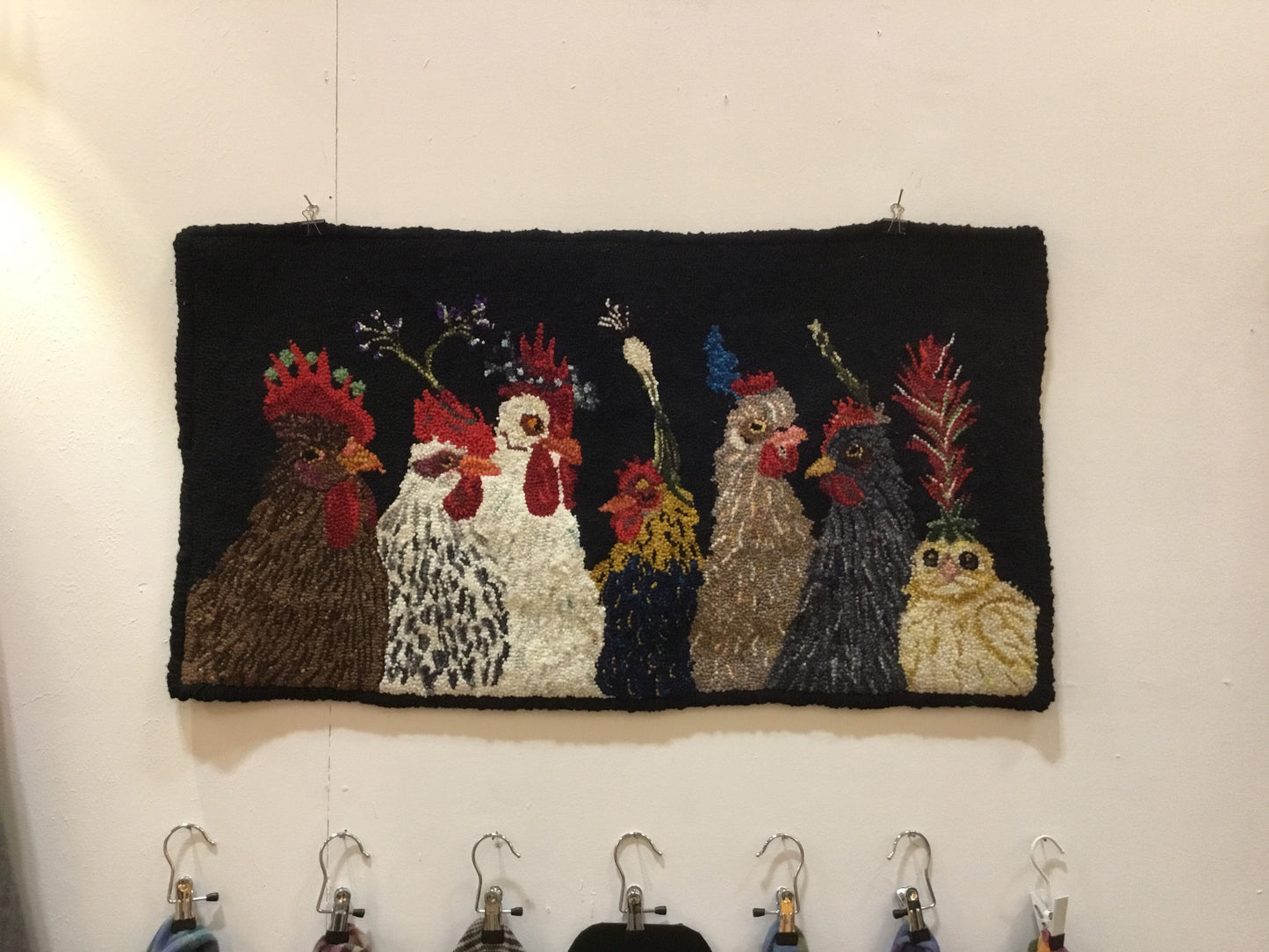Chicken  Party - Punched Rug