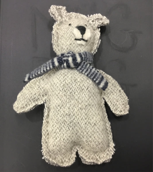Dog Toy - Wool Bear with squeaker