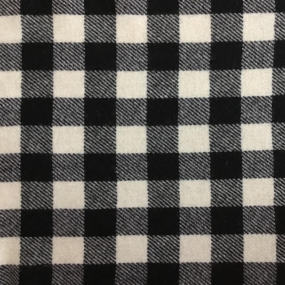 Wool Fabric  - Black & White Check