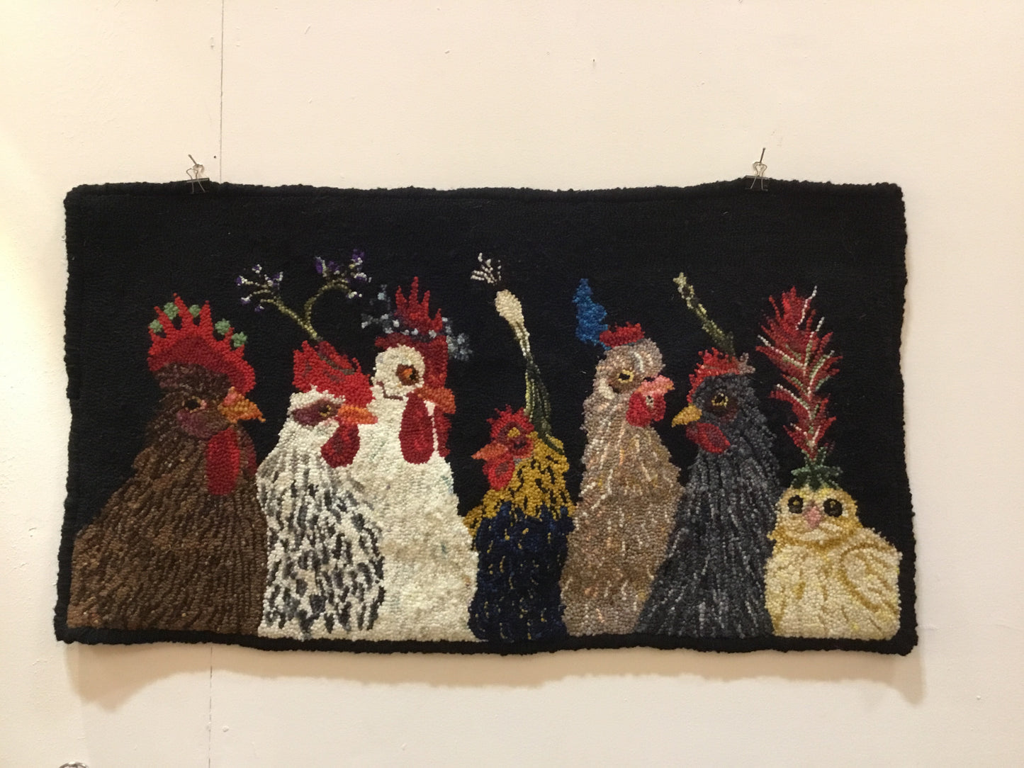 Chicken  Party - Punched Rug