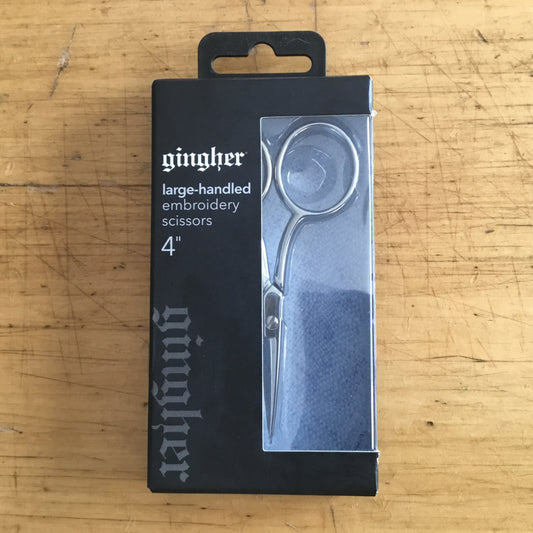 Gingher Large Handle Embroidery Scissors - 4"